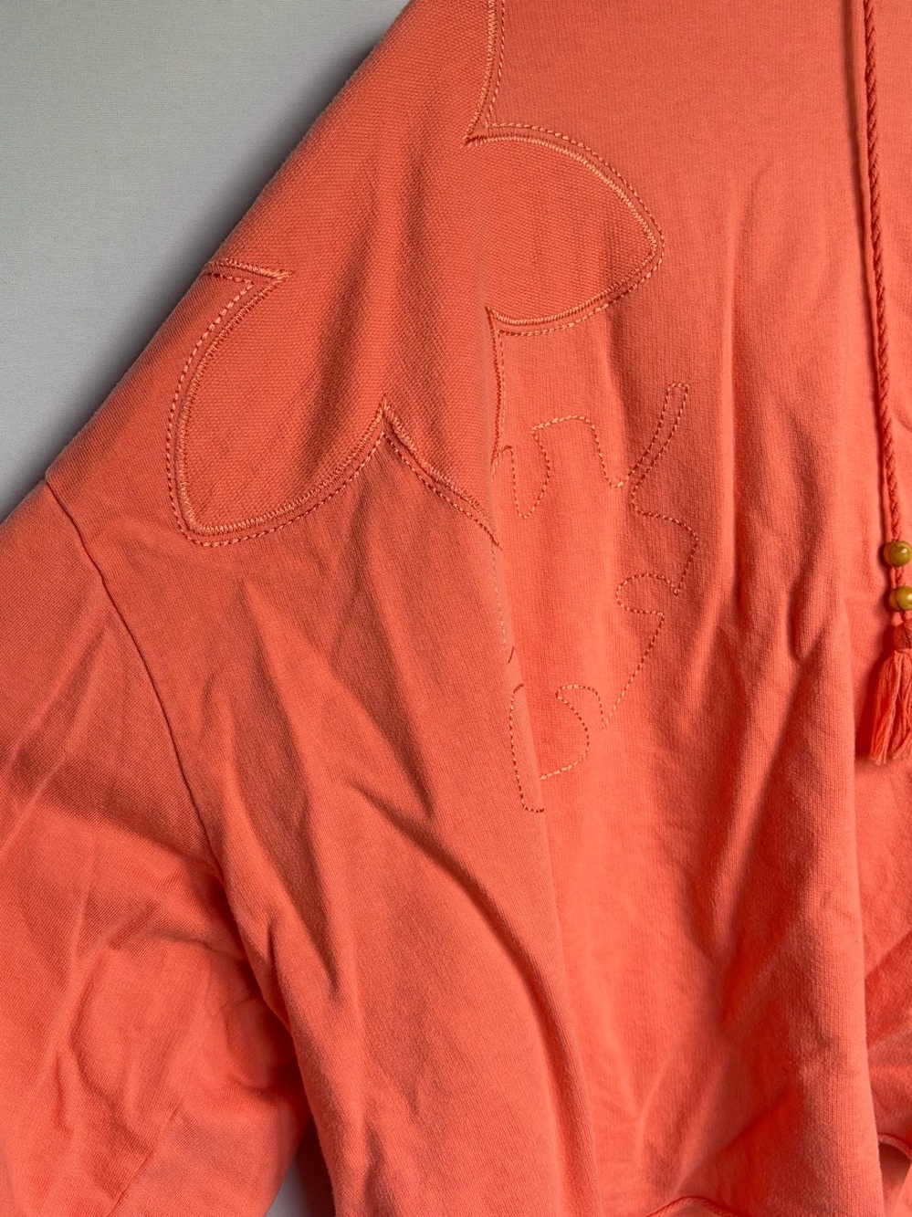 Disney Parks Moana Embroidered Hoodie 3XL Cropped Oversized Polynesian Resort - Picture 10 of 13